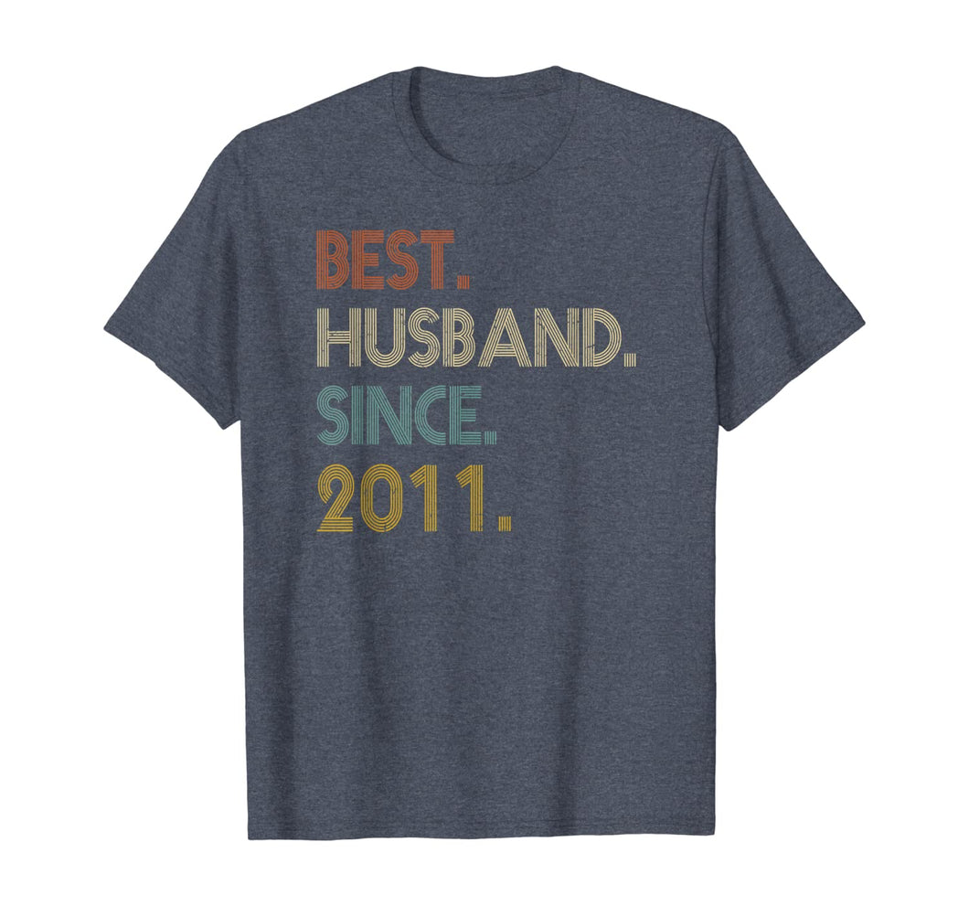 Funny shirts V-neck Tank top Hoodie sweatshirt usa uk au ca gifts for 9th Wedding Anniversary Gifts Best Husband Since 2011 T-Shirt 766164
