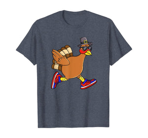 Turkey Trot Funny Thanksgiving Day Running 5K Pilgrim Gift T-Shirt