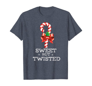 Sweet But Twisted Funny Candy Cane Christmas Xmas Pajama T-Shirt