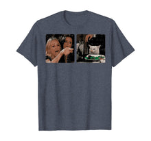 Load image into Gallery viewer, Woman Yelling At Confused Cat Table Dinner Funny Meme Gift T-Shirt
