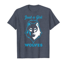 Load image into Gallery viewer, Wolves Tshirt - Just a Girl who Loves Wolves T-Shirt
