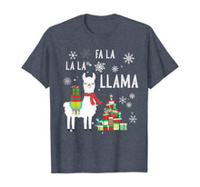 Load image into Gallery viewer, Funny shirts V-neck Tank top Hoodie sweatshirt usa uk au ca gifts for FA LA LA LLAMA Santa Shirt Christmas Funny Gift Xmas T-Shirt 190849
