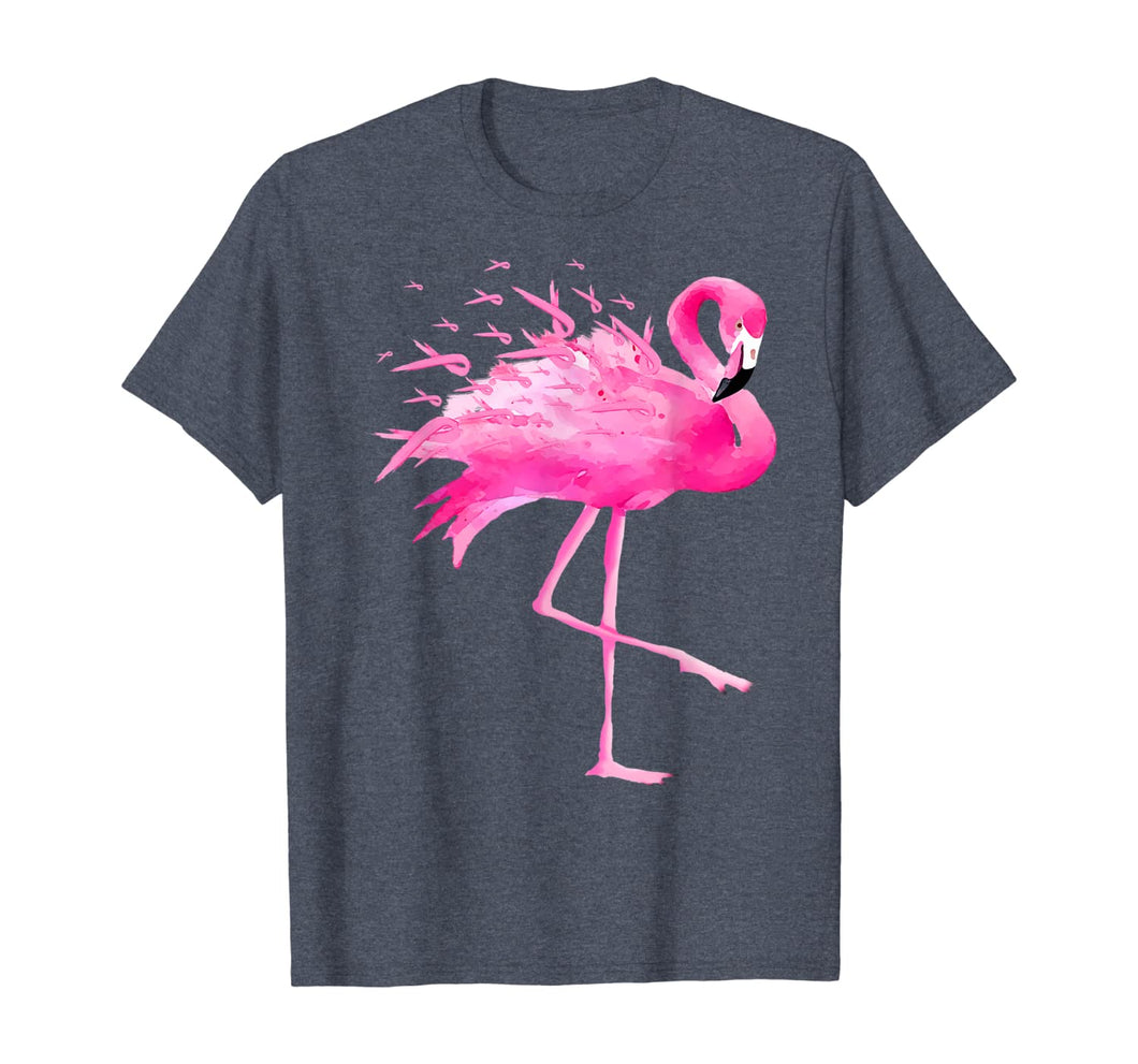 Flamingo Pink Ribbon Breast cancer Awareness Gift shirt 117805