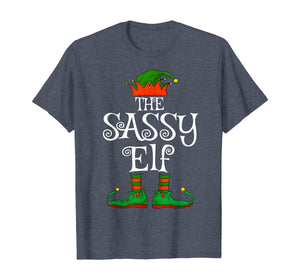 The Sassy Elf Family Matching Funny Christmas Gift Women T-Shirt