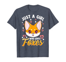 Load image into Gallery viewer, Funny shirts V-neck Tank top Hoodie sweatshirt usa uk au ca gifts for Just A Girl Who Loves Foxes Kids Girls Cute Fox Gift Mom T-Shirt 1085790
