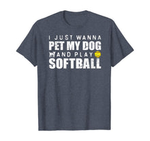 Load image into Gallery viewer, Funny Girls Softball Puppy Dog Lover Gift TShirt243905
