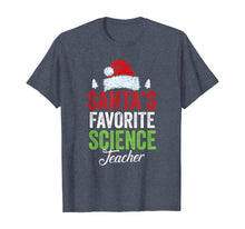 Load image into Gallery viewer, Funny shirts V-neck Tank top Hoodie sweatshirt usa uk au ca gifts for Funny Santa's Favorite Science Teacher Santa Hat Christmas T-Shirt 481146

