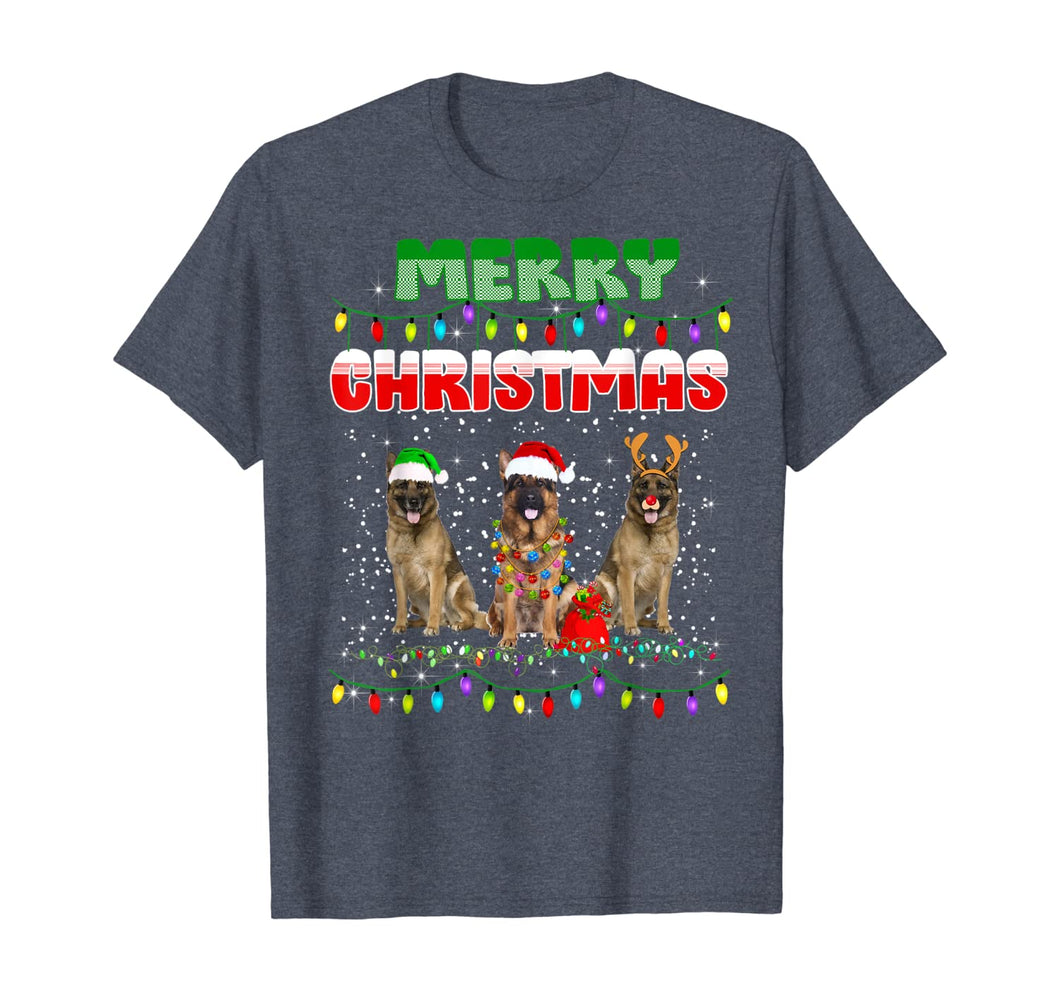 Funny shirts V-neck Tank top Hoodie sweatshirt usa uk au ca gifts for German Shepherd Dog Tree Christmas Sweater Xmas Dogs Gifts T-Shirt 897453
