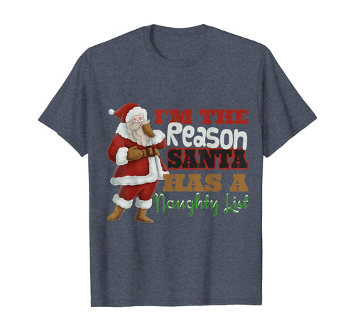 Funny shirts V-neck Tank top Hoodie sweatshirt usa uk au ca gifts for I'm The Reason Santa Has A Naughty List Christmas T-Shirt 986868