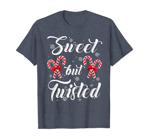 Sweet But Twisted Candy Cane Christmas Hat Funny Gifts T-Shirt