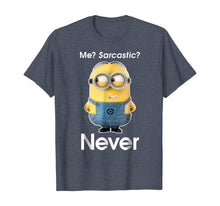 Load image into Gallery viewer, Despicable Me Minions Me Sarcastic Never Graphic T-Shirt 185800
