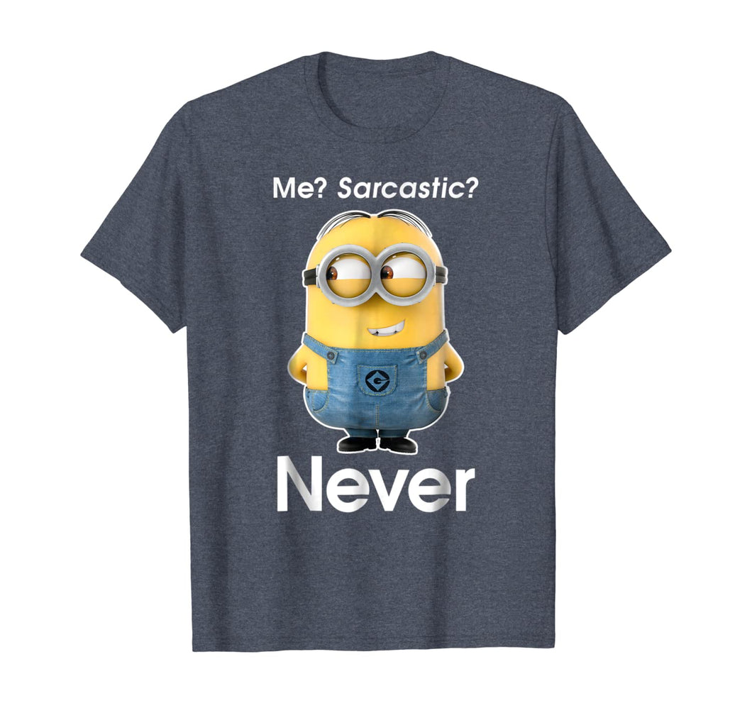 Despicable Me Minions Me Sarcastic Never Graphic T-Shirt 185800