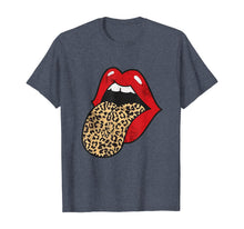 Load image into Gallery viewer, Red Lips Leopard Tongue Cheetah Animal Print Trendy Graphic T-Shirt-79037
