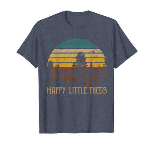 Funny shirts V-neck Tank top Hoodie sweatshirt usa uk au ca gifts for Happy Little Tree Retro Bob Tees Ross Painting For Men Women T-Shirt 1061640