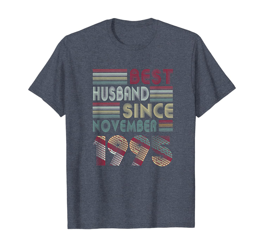 Mens 24th Wedding Anniversary Gifts Husband Since November 1995 T-Shirt