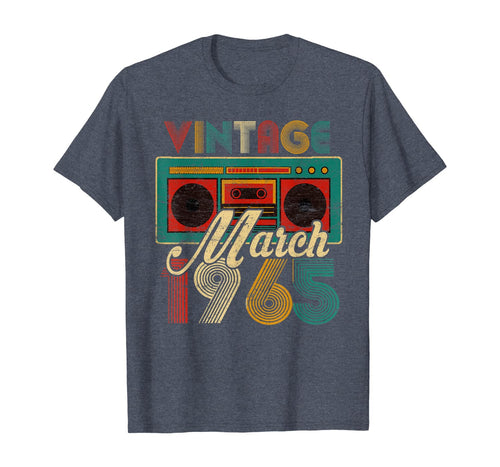 March 1965 Limited Edition Vintage Gifts 55th Birthday TShirt407294