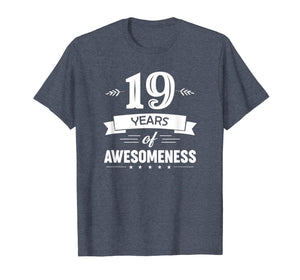 Funny shirts V-neck Tank top Hoodie sweatshirt usa uk au ca gifts for 19 Years Of Awesomeness T-shirt Birthday Gift T-Shirt 1829787