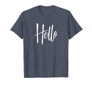 Funny shirts V-neck Tank top Hoodie sweatshirt usa uk au ca gifts for Summer tshirt that simply says Hello, pass a smile on 2963482