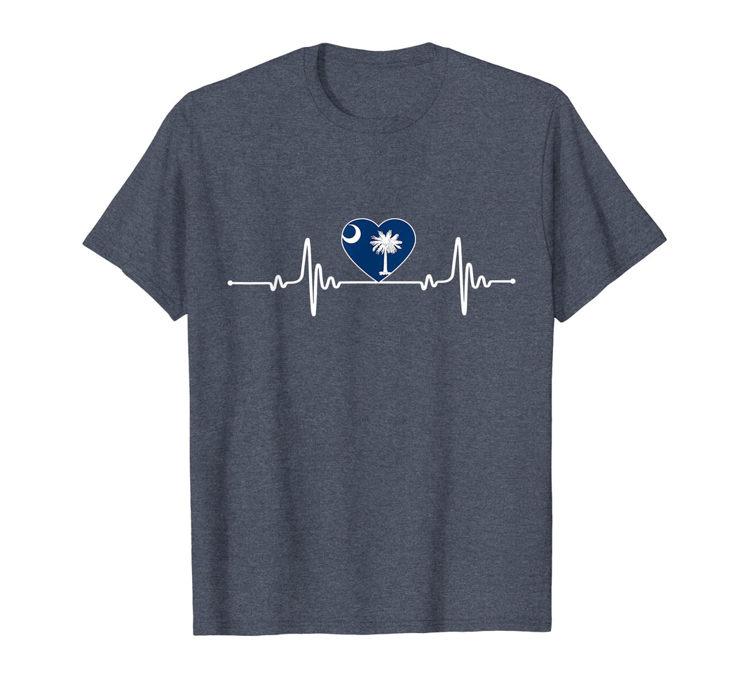 Funny shirts V-neck Tank top Hoodie sweatshirt usa uk au ca gifts for South Carolina Heartbeat South Carolina State T-Shirt 3002514