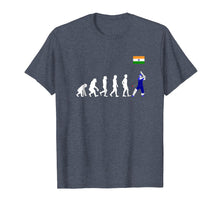Load image into Gallery viewer, Funny shirts V-neck Tank top Hoodie sweatshirt usa uk au ca gifts for Evolution of man into cricket player with Indian team Jersey 2573048
