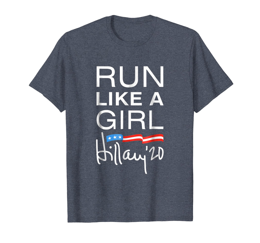 Funny shirts V-neck Tank top Hoodie sweatshirt usa uk au ca gifts for Run Like A Girl Hillary 2020 Signature T-Shirt 808772