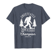 Load image into Gallery viewer, Funny shirts V-neck Tank top Hoodie sweatshirt usa uk au ca gifts for Bigfoot Undefeated Hide and Seek Champion Distressed T-Shirt 775756
