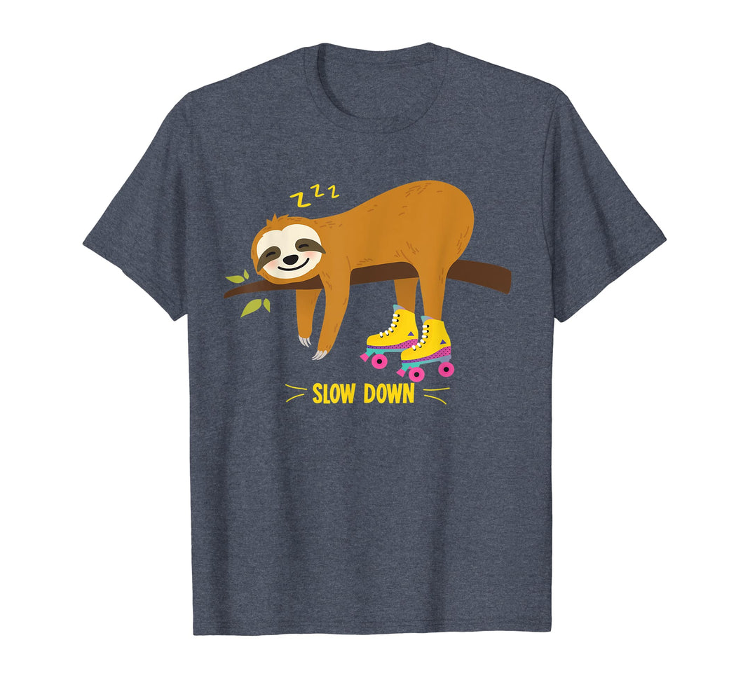 Funny shirts V-neck Tank top Hoodie sweatshirt usa uk au ca gifts for Retro Sloth Roller Skate Derby 70s 80s T Shirt Gift girl boy 3097768