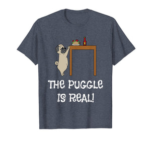 Funny shirts V-neck Tank top Hoodie sweatshirt usa uk au ca gifts for The Puggle Is Real - Funny Dog Pun Taco T-Shirt 1868542