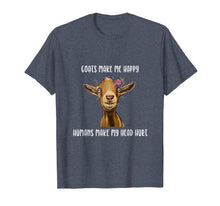 Load image into Gallery viewer, Funny shirts V-neck Tank top Hoodie sweatshirt usa uk au ca gifts for Goats Make me Happy Shirt, Goat Lover T-Shirt 642860
