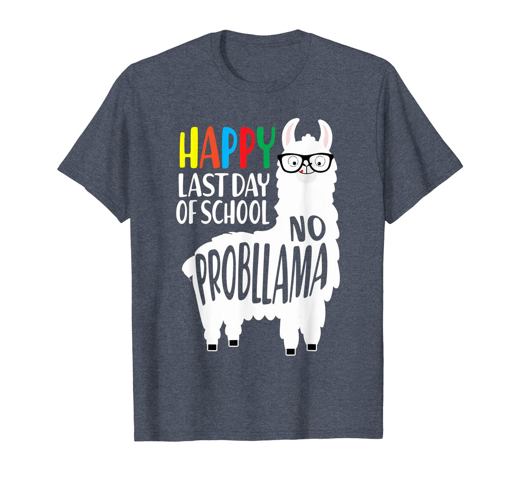 Funny shirts V-neck Tank top Hoodie sweatshirt usa uk au ca gifts for Happy Last Day Of School No Probllama Llama Teacher T Shirts 255991