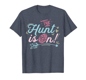 Funny shirts V-neck Tank top Hoodie sweatshirt usa uk au ca gifts for The Hunt Is On Easter T shirt Egg Hunting Boys Girls Kids 2451844