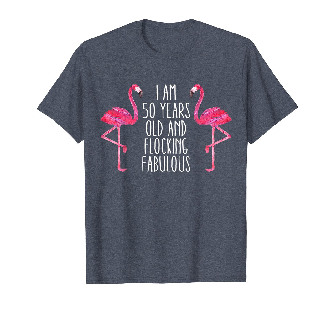 Funny shirts V-neck Tank top Hoodie sweatshirt usa uk au ca gifts for Pink Flamingo 50th Birthday Funny Saying 50 Year Tee Shirt 241714