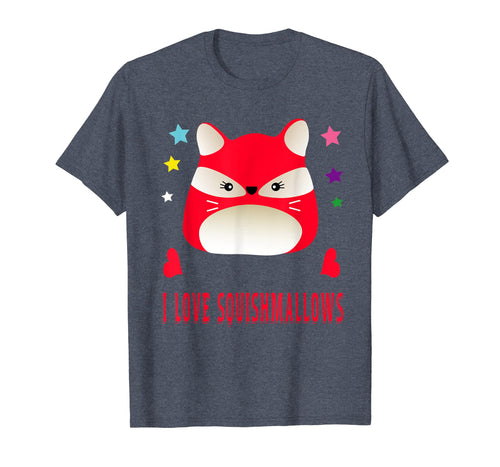 Funny shirts V-neck Tank top Hoodie sweatshirt usa uk au ca gifts for I Love Squishmallows Red Fox Birthday Squishy Shirt 882812