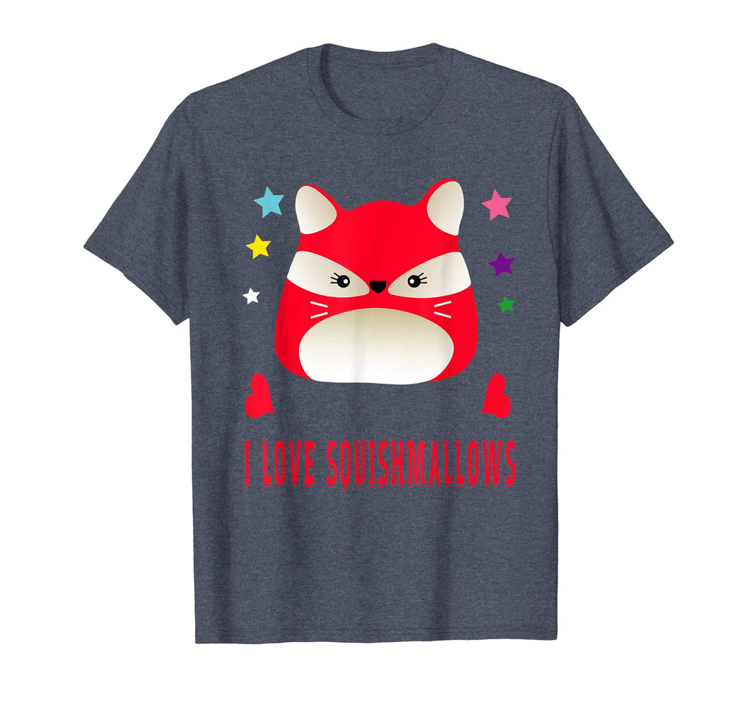 Funny shirts V-neck Tank top Hoodie sweatshirt usa uk au ca gifts for I Love Squishmallows Red Fox Birthday Squishy Shirt 882812