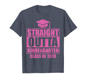 Funny shirts V-neck Tank top Hoodie sweatshirt usa uk au ca gifts for Straight Outta Kindergarten Funny Graduation 2019 Girls Gift T-Shirt 550715