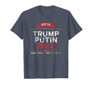 Trump Putin 2020 Make Russia Great Again Distressed TShirt 921289