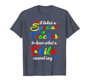 Funny shirts V-neck Tank top Hoodie sweatshirt usa uk au ca gifts for Special Teacher Tee Autism Awareness Teacher T-shirt Gift 2606204