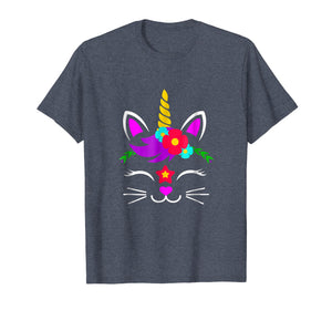 Funny shirts V-neck Tank top Hoodie sweatshirt usa uk au ca gifts for Kitty Unicorn Caticorn Face Kitten Tshirt | Cat Girls Gifts 1193137