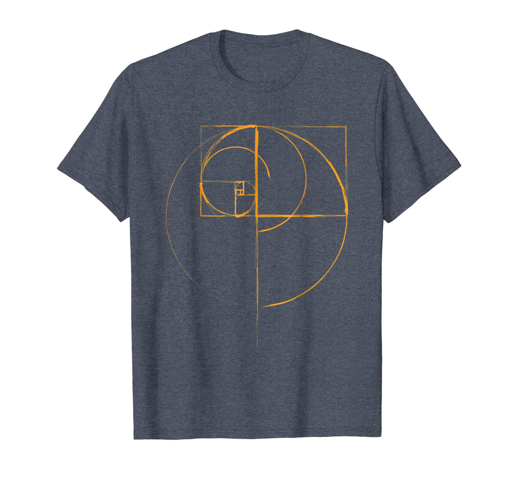 Fibonacci Golden Ratio Circle T Shirt
