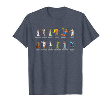 Load image into Gallery viewer, Greek Gods T-Shirt Greek Mythology Infographic Tshirt
