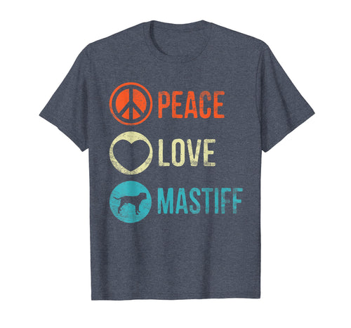 Funny shirts V-neck Tank top Hoodie sweatshirt usa uk au ca gifts for Peace Love Mastiff T-Shirt Dog Lover Pet Owner Gifts 