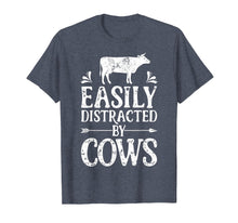 Load image into Gallery viewer, Funny shirts V-neck Tank top Hoodie sweatshirt usa uk au ca gifts for Easily Distracted By Cows T Shirt Cow Men Women Gifts Farmer 491137

