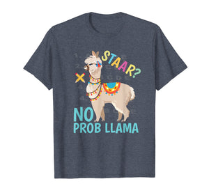 Funny shirts V-neck Tank top Hoodie sweatshirt usa uk au ca gifts for STAAR Test No Prob Llama Teacher Exam Testing T-Shirt Gifts 2047531