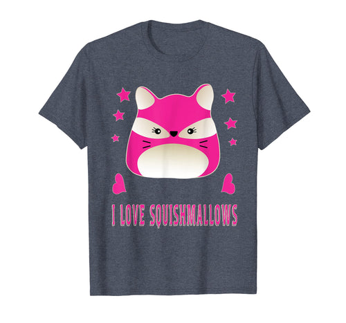 Funny shirts V-neck Tank top Hoodie sweatshirt usa uk au ca gifts for Funny Pink Love Squishmallows Fox Girls Womens T-Shirt 2772725