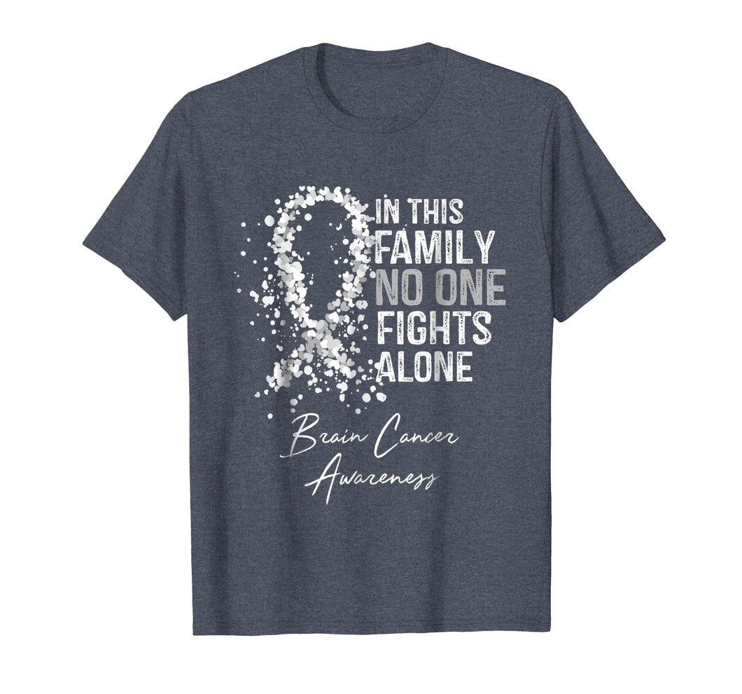 In This Family No One Fights Alone Shirt Brain Cancer