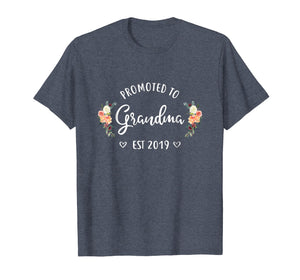 Promoted to Grandma Est 2019 Mothers Day New Grandma T-Shirt