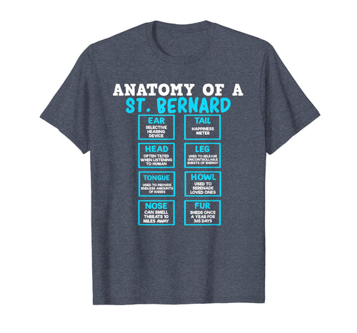 Funny shirts V-neck Tank top Hoodie sweatshirt usa uk au ca gifts for Anatomy of a Saint Bernard Gifts for Dog Mom Dad 3178007