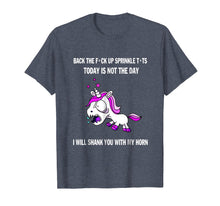 Load image into Gallery viewer, I Will Shank You With My Horn T-Shirts Unicorn Funny Shirts
