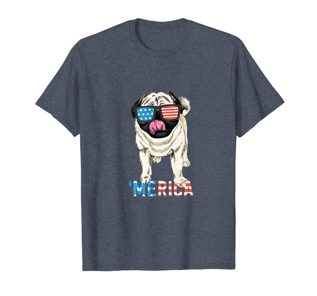 Funny shirts V-neck Tank top Hoodie sweatshirt usa uk au ca gifts for 4th July Shirt Gift Men Women Kids Merica Pug USA Flag Tee 216602