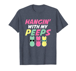 Funny shirts V-neck Tank top Hoodie sweatshirt usa uk au ca gifts for Cute Hangin With My Peeps Happy Easter T Shirt 2265294